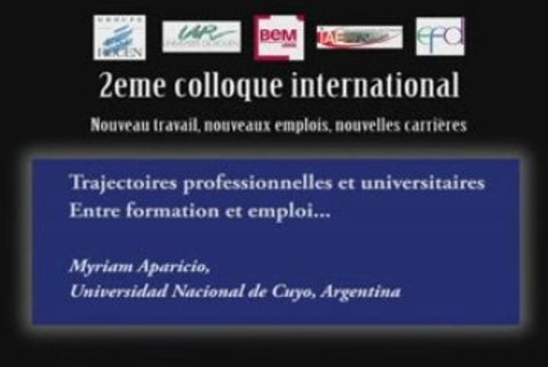 Trajectoires professionnelles et universitaires