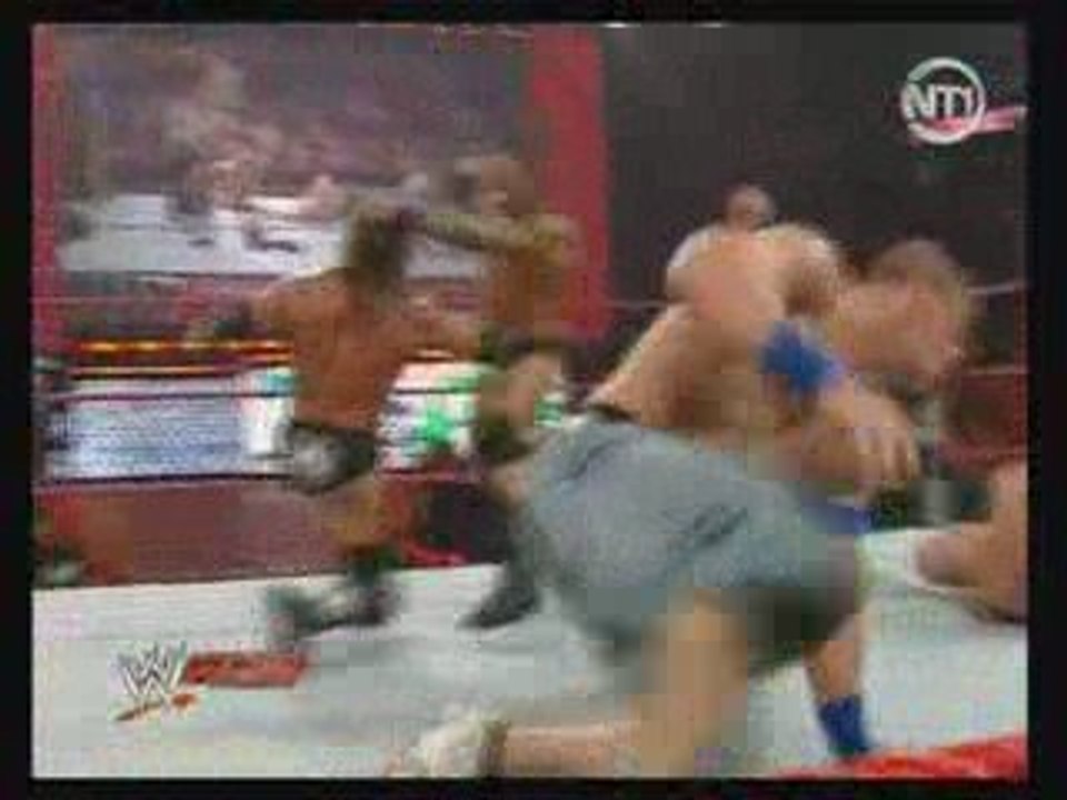RAW big show vs jhon cena vs randy orton vs hhh. part2
