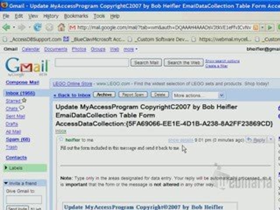 Microsoft Access 2007 Tutorial - Data Collection By Email