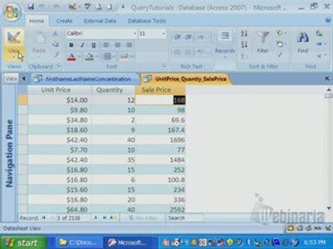 Microsoft Access Query Formulas Combining Fields, Arithmetic