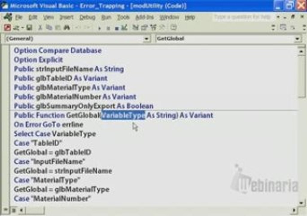 MS ACCESS GETTING & SETTING PUBLIC VARIABLES