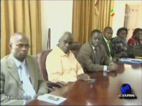 Signature du mémorandum entre Bruno Itoua et Geogette Ingani