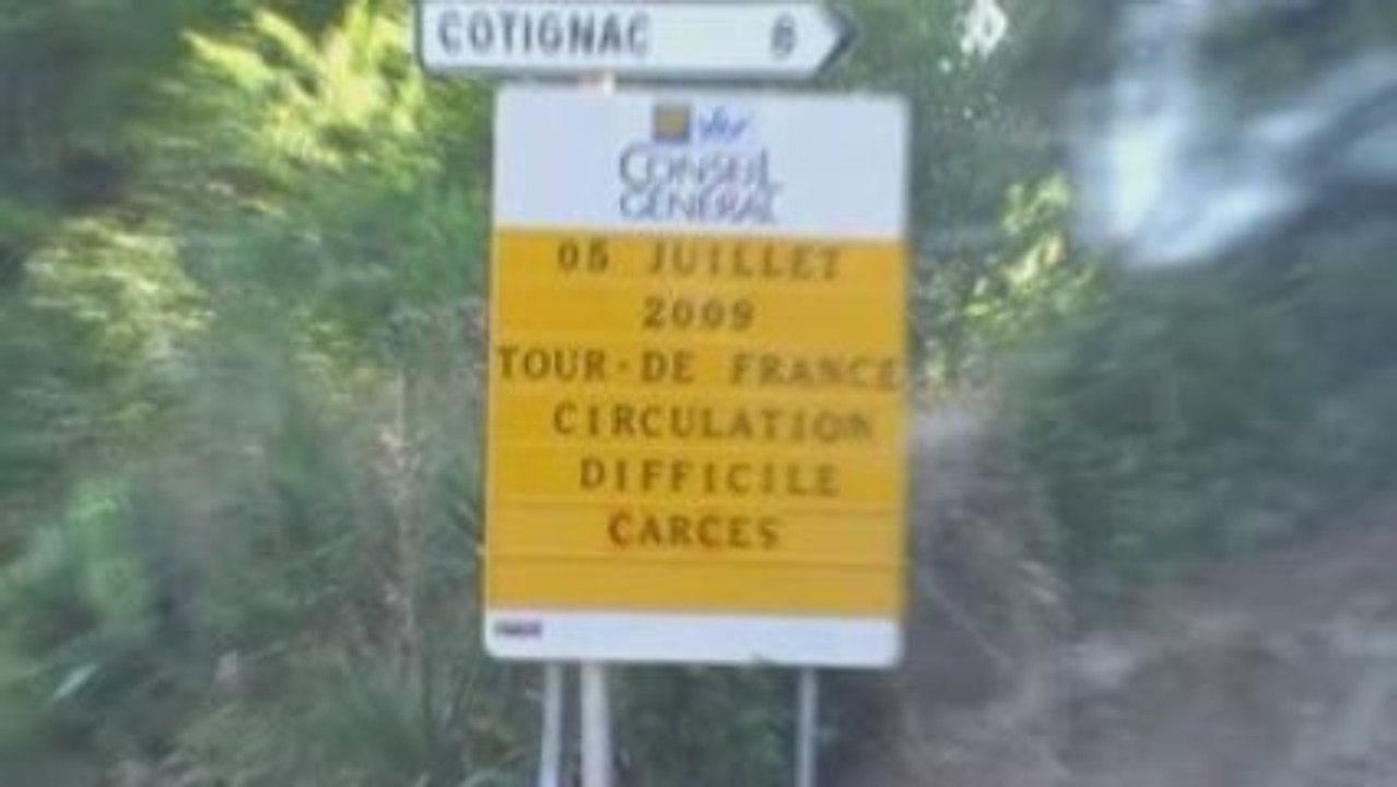 PANNEAU ANNONCE TOUR DE FRANCE 2009 ETAPE 2