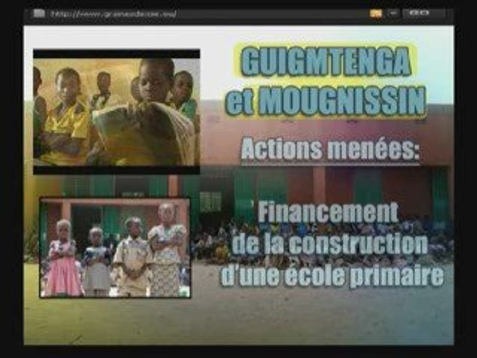 PRESENTATION L'ASSOCIATION HUMANITAIRE GRAINES DE JOIE Titre