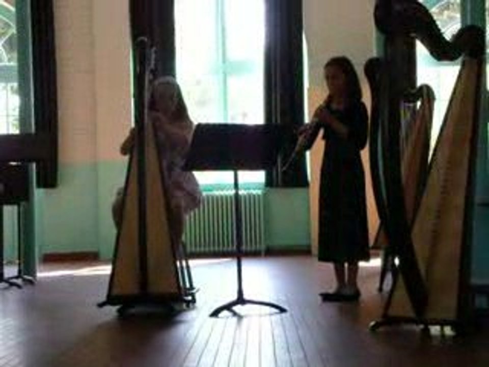 Gila and Lucy, oboe and harp, June 09