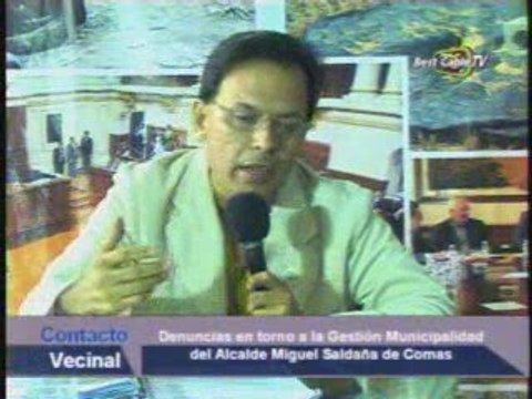 Regidor Guillén denuncia gestión de alcalde Saldaña de Comas