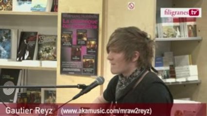 Gautier Reyz à la librairie Filigranes à Bruxelles