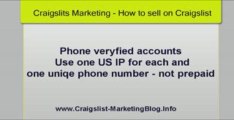 Phone Verified Accounts Changing IP techniques * Craigslist