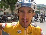 Cédric Ravanel réagit après sa victoire au tour de l'Ain VTT