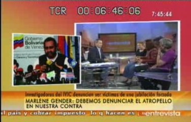 Jubiladas IVIC La Entrevista 19 Junio 2009 Parte I