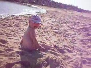 Sur la plage La Palmyre 2009