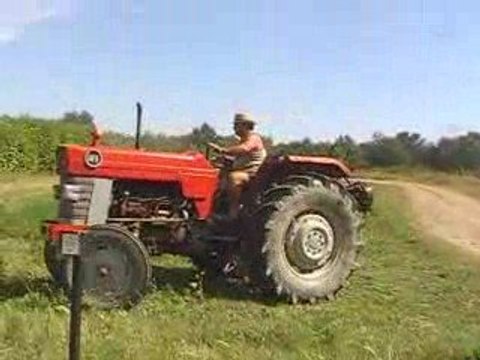 fauchage MF165 et rotative Kuhn