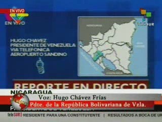 Presidente Chávez llega a Nicaragua Cumbre Extraordinaria