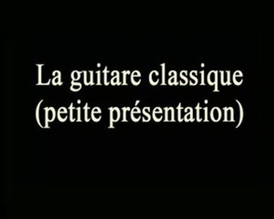 présentation de la technique classique