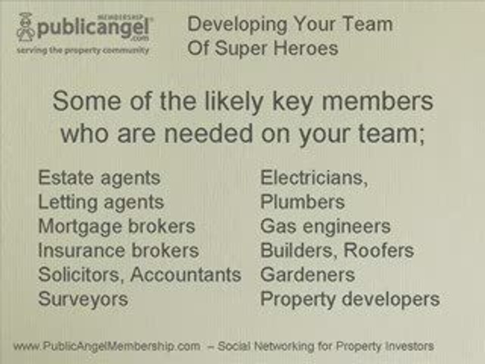 Developing Your Team of Super Heroes