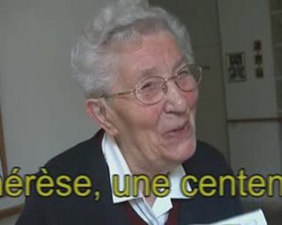 Soeur Françoise-Thérèse, une centenaire heureuse
