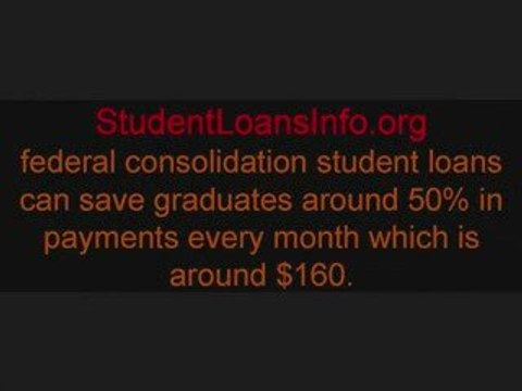 Student loans consolidation