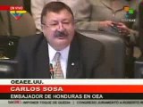 OEA condena golpe de Estado en Honduras