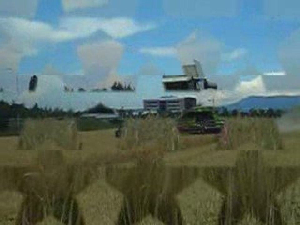 moisson avec claas lexion 570