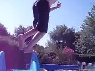 saut piscine