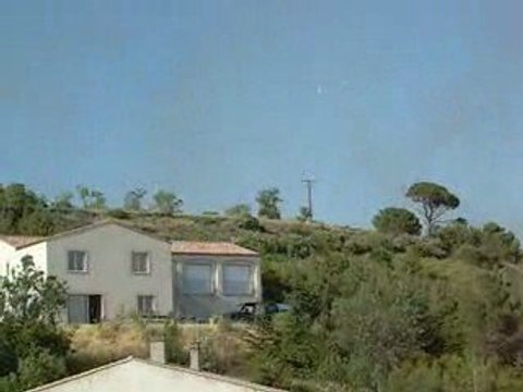 Incendie à Caunes minervois près de Carcassonne (AUDE)