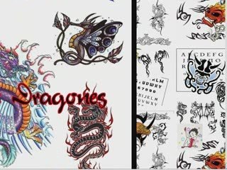 diseño de tatuajes, colección
