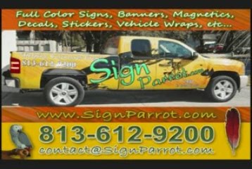 Sign in Tampa? Call on SignParrot.com 813-912-9200