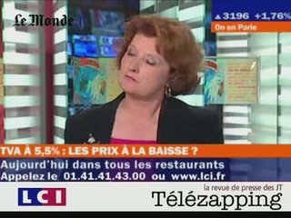 Télézapping : Baisse de la TVA, "le plus beau hold-up''