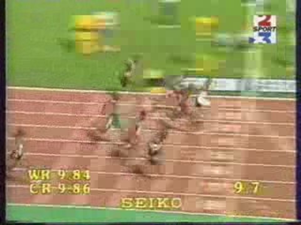 Maurice Greene Athenes 1997 9.86