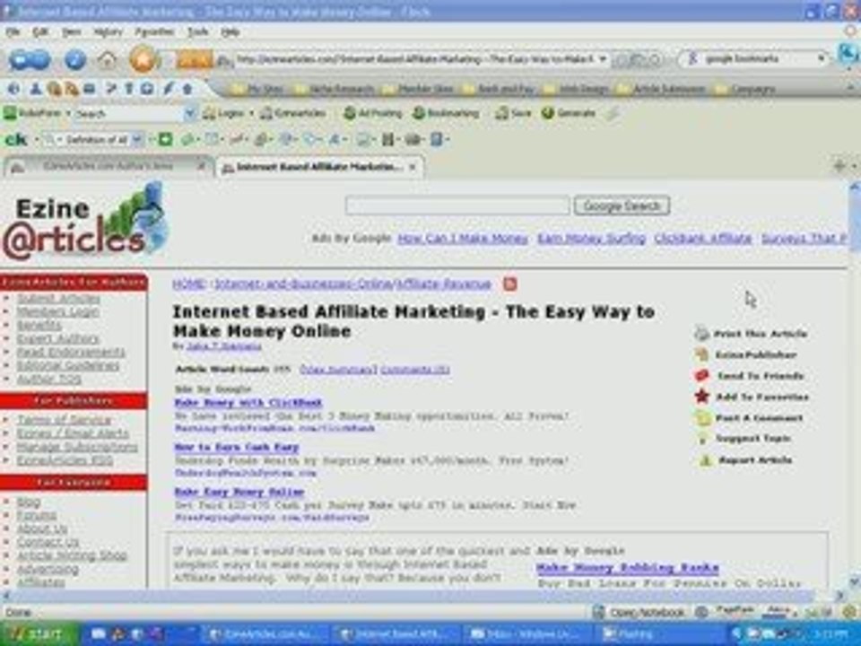 Internet Based Affiliate Marketing