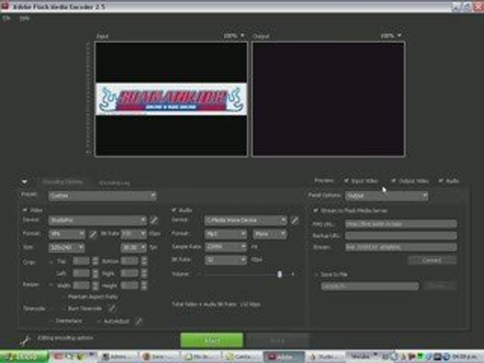 transmitir en justin con flash media encoder