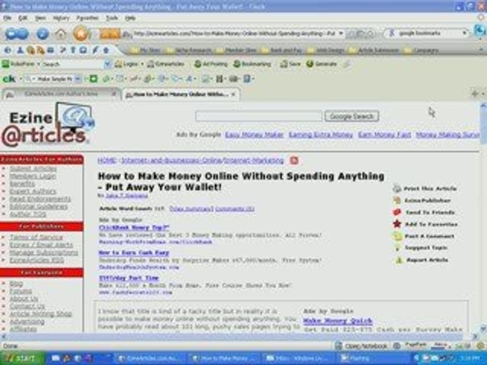 How to Make Money Online Without Spending Anything