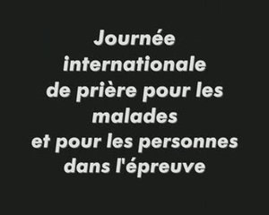 Journée internationale de prière pour les malades