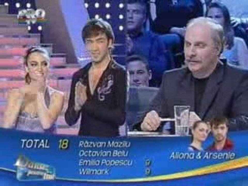 arsenie et aliona dansez pentru tine cha-cha (les notes)