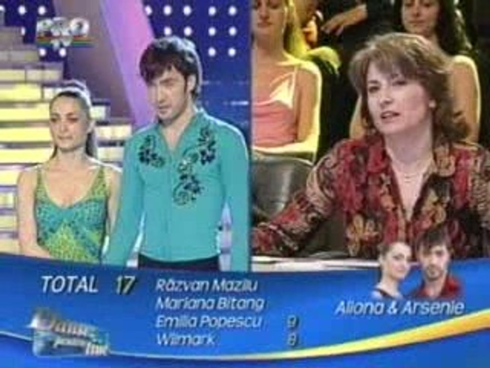 arsenie et aliona dansez pentru tine mombo (les notes)
