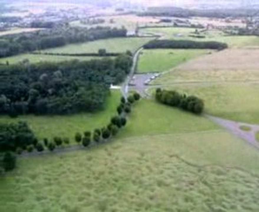 Passage au dessus de vimy en hélico