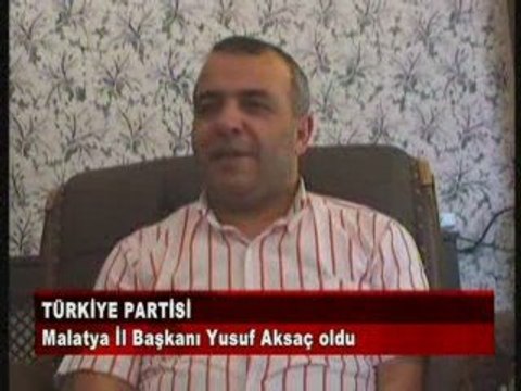 Türkiye Partisi Malatya il başkanı Yusuf Aksaç