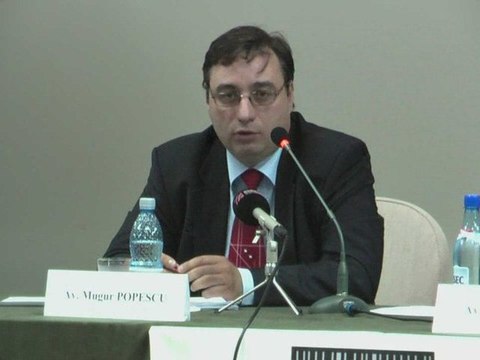 Conferință de presă, 2 iulie 2009 - Poziție dl. Av. Mugur P.