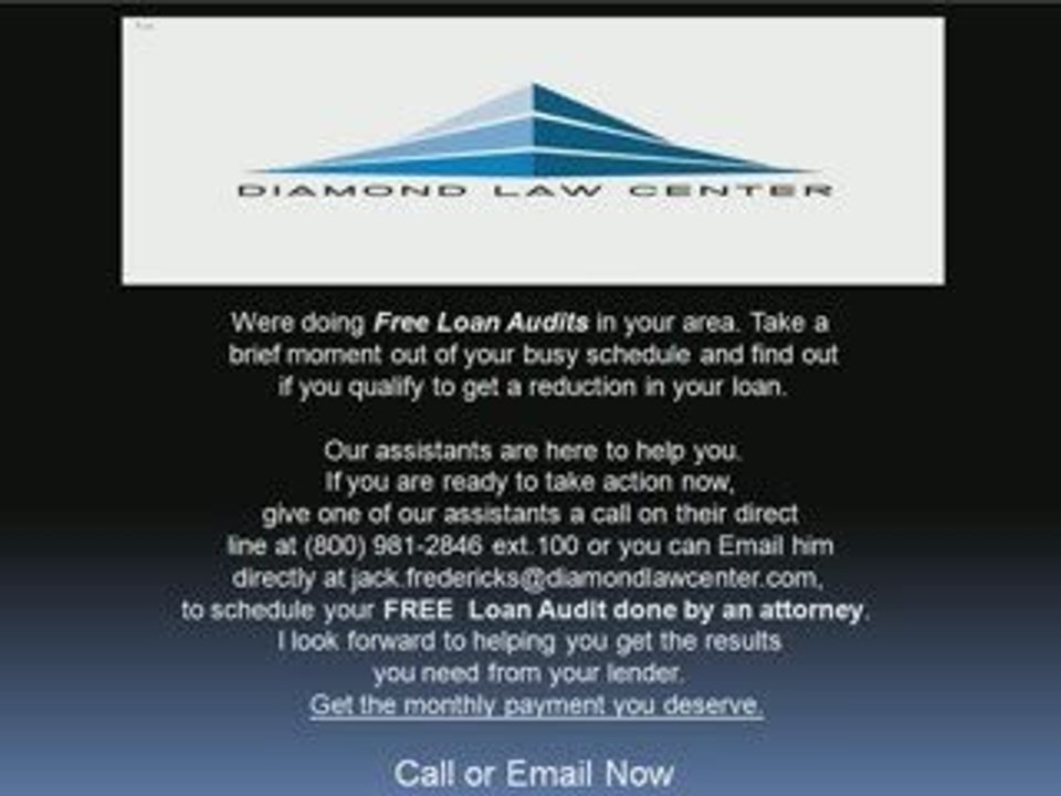 Loan Modifications Get Free Loan Audits Los Angeles