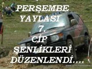 PERŞEMBE YAYLASI 7. CİP ŞENLİGİ DÜZENLENDİ