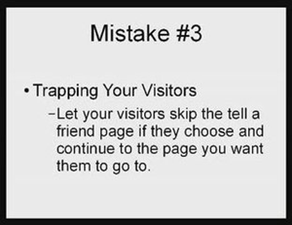 Tell A Friend Script Mistakes - 3 To Avoid