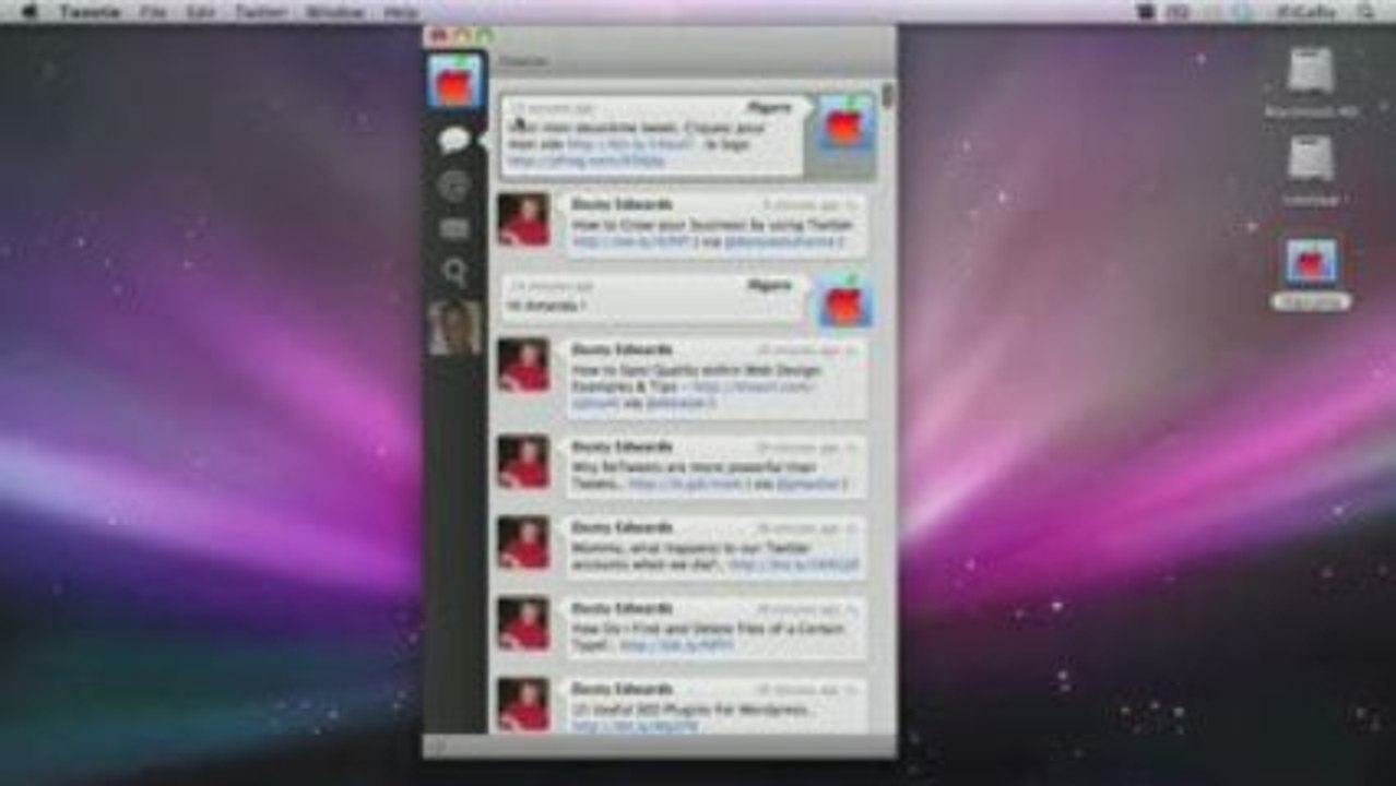 Screencast Tweetie - ifigaro.com