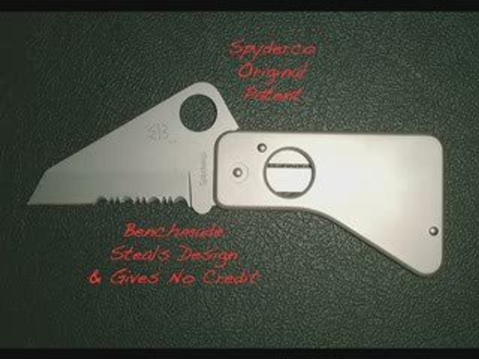 Benchmade Steals Spyderco DeDesigns - BOYCOTT BENCHMADE