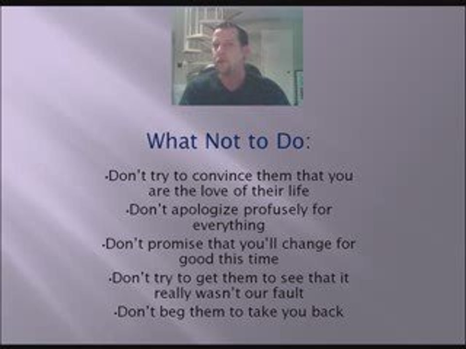 Get an Ex Back-Part 1