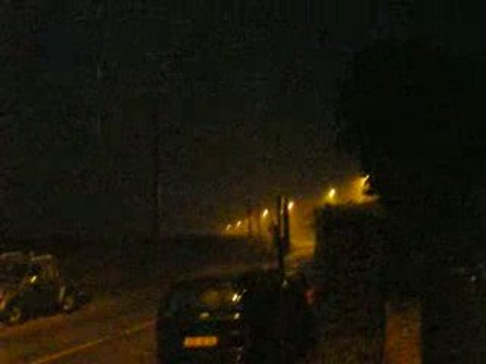 Orage à Lambres le 2 juillet à 23h00 orage fort, grêle...