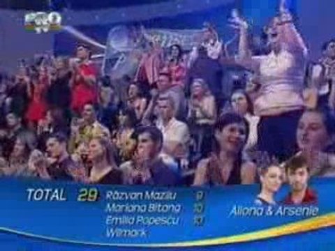 arsenie et aliona dansez pentru tine Hip-Hop (les notes)