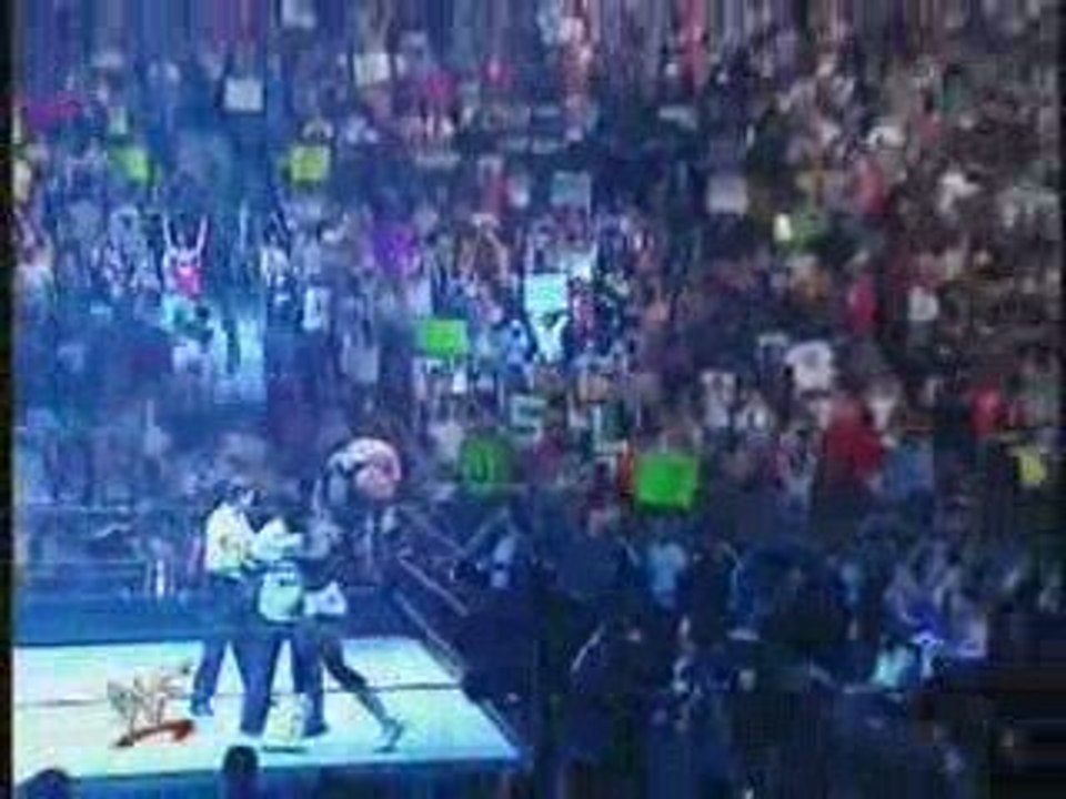 The Rock vs Booker T & Shane McMhaon 1/3 UNF ( WCW title )