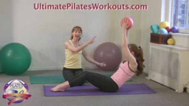 EP 113: Obliques Roll Back with Small Ball (Pilates on ...