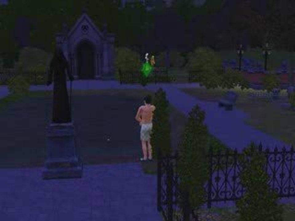 the sims 3 -pescando no cemiterio