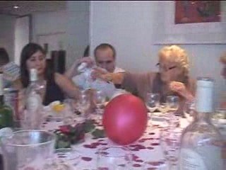 fête après le baptême